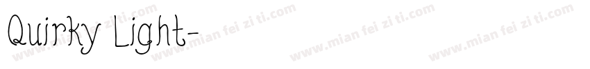 Quirky Light字体转换